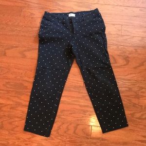 Black and white polka dotted Olde Navy pants